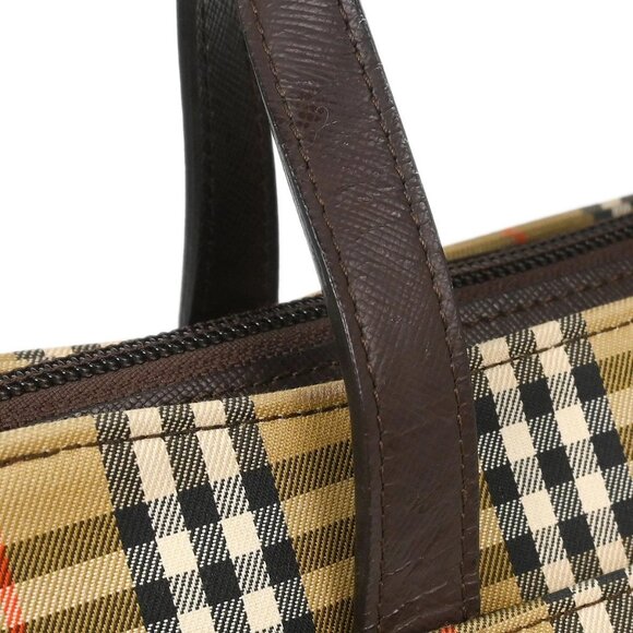 Burberry Beige Brown House Check Tote Bag - Picture 4 of 11